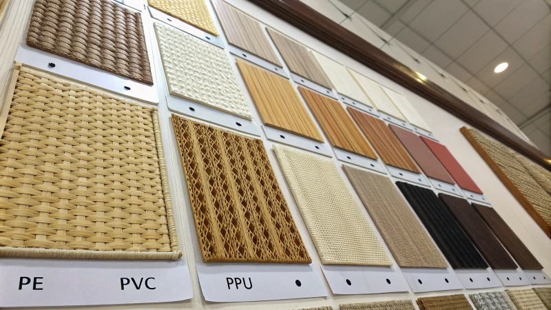 Comparison chart of natural and synthetic rattan grades